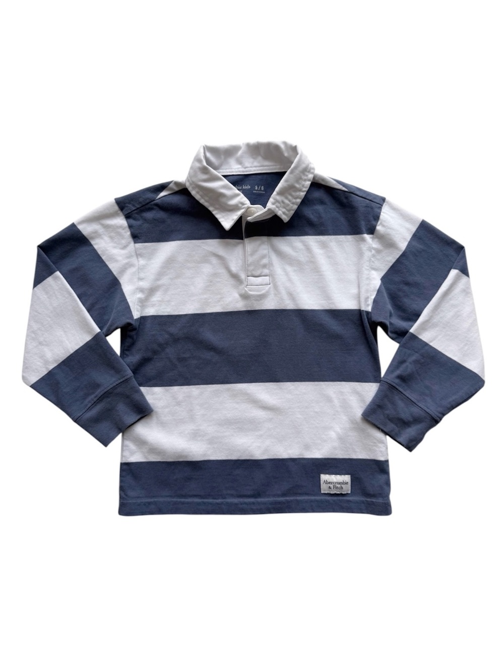 Abercrombie Kids Long Sleeved Striped Polo Size 5/6